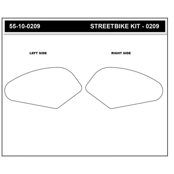Stompgrip Tank Pad klar, Volcano, für Yamaha Tracer 9 GT, 2024-2025