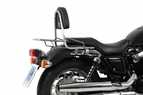 Sissybar con portaequipajes cromado para Honda VT 750 S/RS Shadow (10-14) Hepco & Becker