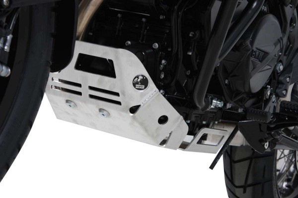 Placa de protección del motor plateada para BMW F 650 GS Twin (08-11)/F 700 GS (12-17) Hepco & Becker