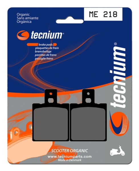 Pastillas de Freno Tecnium Scooter Orgánicas - ME218