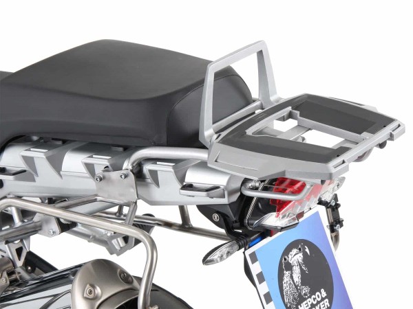 Portamaletas de aluminio plateado para BMW R 1200 GS (04-07) Hepco & Becker