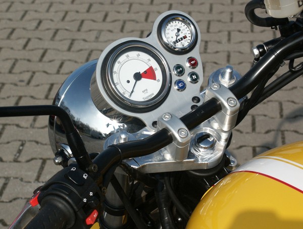 LSL Gabelbrücke für Triumph Thruxton - 2007, 22mm Lenker, silber