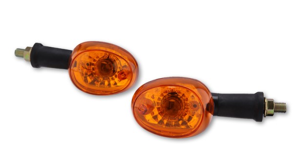 HIGHSIDER Bombillas inteligentes negro/naranja Carcasa del indicador negro / lente naranja (par), delantera y trasera
