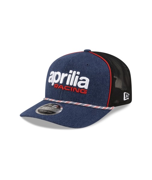 Gorra de béisbol Aprilia Replica Austin de New Era 9Seventy, negra y azul