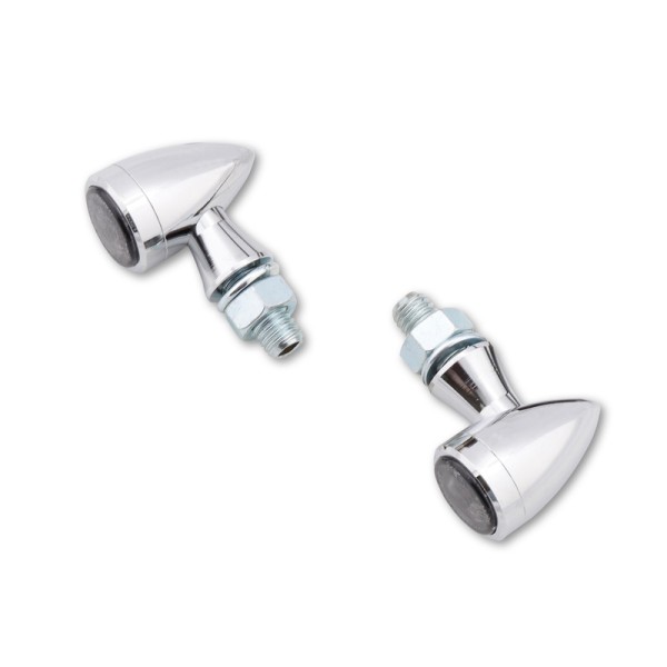 HIGHSIDER Smart Indicador LED de dieciséis bombillas carcasa cromada / lente gris humo (par), delantero y trasero