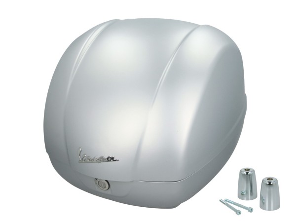 Baúl original de 36 l en gris claro G23 para Vespa GTS 125/310 y GTV 310