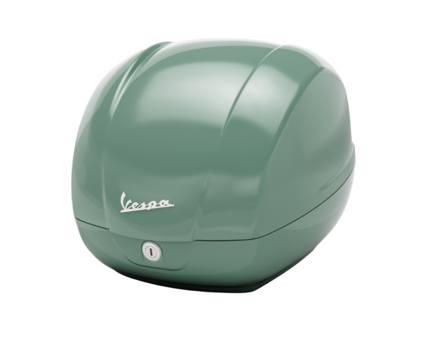 Baúl original de 36 l verde V33 para Vespa GTS 125/310 y GTV 310