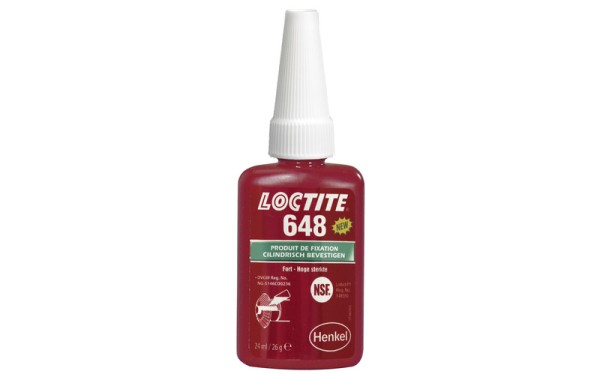 Loctite 648 Adhesivo para cojinetes de casquillo - Frasco de 24 ml