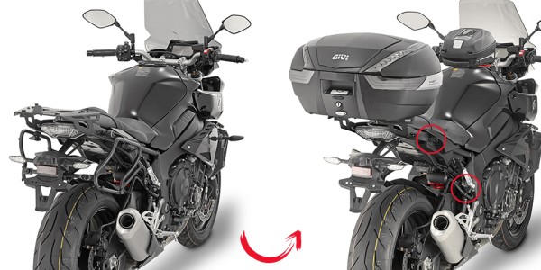 Portaequipajes lateral desmontable para Yamaha MT-10 (My.16-19) Givi