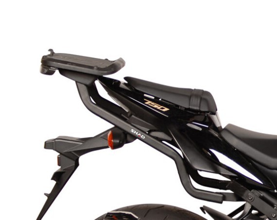 Soporte para baúl Shad, pintado de negro, para Suzuki GSR 750 (11-16)