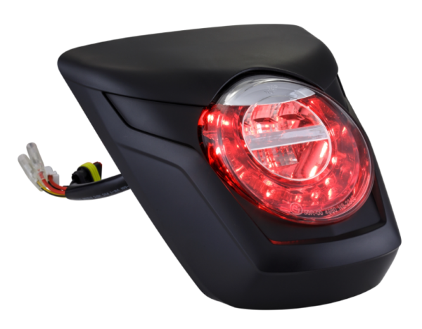 Luz trasera LED roja para Vespa Primavera/Sprint 50-150ccm, borde - negro mate