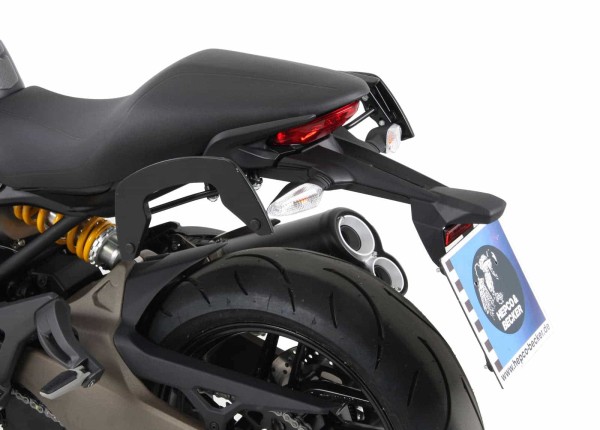 Soporte lateral C-Bow negro para Ducati Monster 821 (14-17) Hepco & Becker