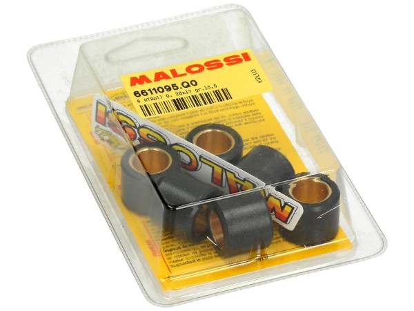 Juego de rodillos de variador Malossi, 20x17 mm, 13,5 g, pieza: 6