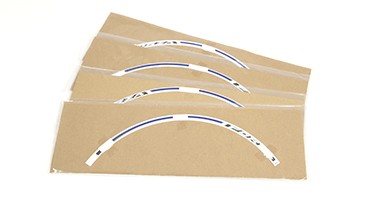 Juego de pegatinas de decoración de llantas azul para Honda Forza125/350 Original