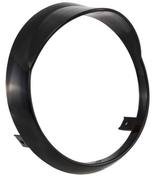 Anillo de lámpara para Vespa Primavera 50-150cc 2T/4T, negro brillante