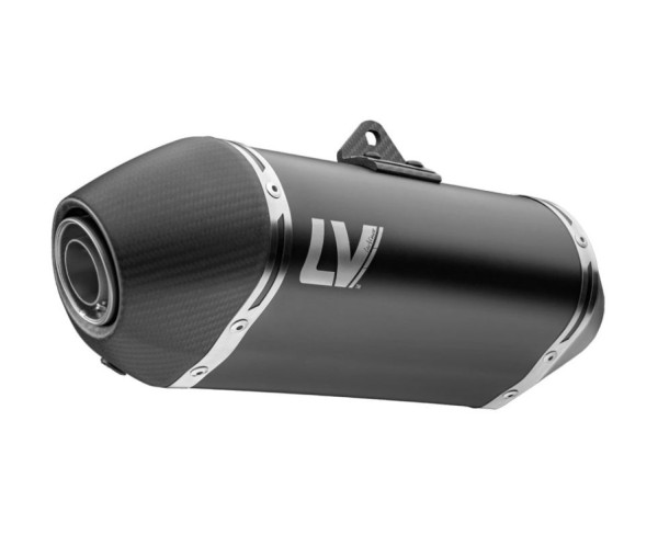 Silenciador trasero LeoVince LV-14 Black Edition Slip On de acero inoxidable negro para CF Moto / Husqvarna / KTM
