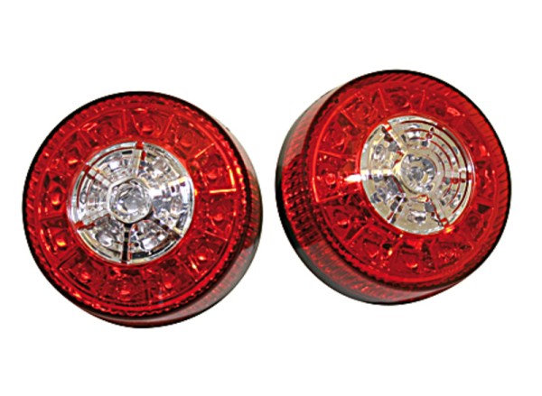 HIGHSIDER smart LED luz trasera, luz de freno, intermitente para ATV negro/rojo 3en1, homologado E (par)