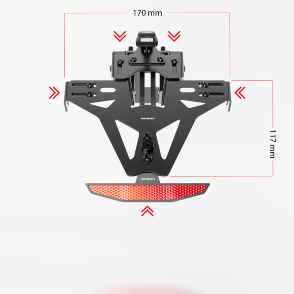 Soporte de matrícula HIGHSIDER pro Akron-RS Pro