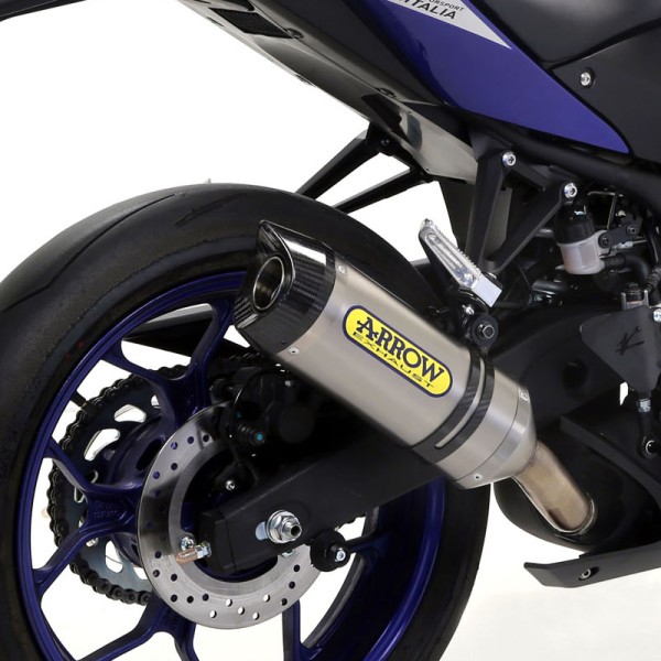 ARROW Auspuff Komplettanlage THUNDER COMPETITION EVO FULL SYSTEM für Yamaha YZF-R3 2015-, Titan u. E