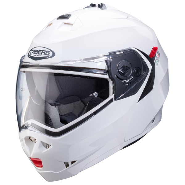 Casco Caberg Duke X blanco metalizado