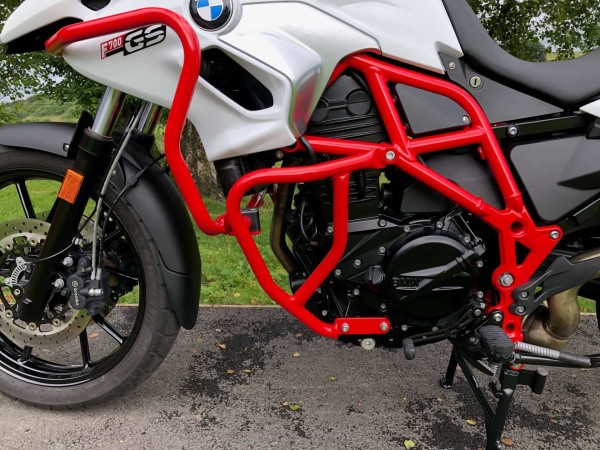 Protector de depósito rojo para BMW F 650 GS Twin (08-11)/F 700 GS (12-17)/F 800 GS (08-16)