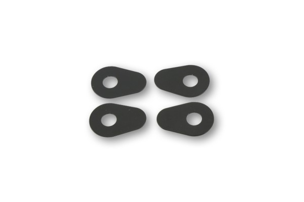 HIGHSIDER placas de montaje inteligentes Indy Espaciador Aluminio Negro, Para varias Yamaha