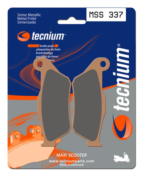 Pastillas de freno de metal sinterizado Tecnium Maxi Scooter - MSS337