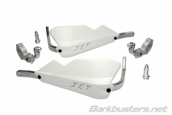 Juego de guardamanos Barkbusters Jet Accesorio de dos puntos Cónico Blanco