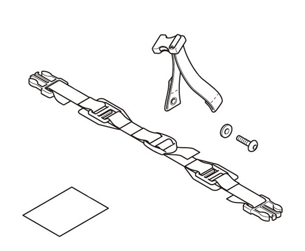 Kit de montaje para bolsa de asiento del pasajero Original Honda CB 650 F/ CB 500 F/ CBR 650 F/ CBR 300 R/ CBR 500 R