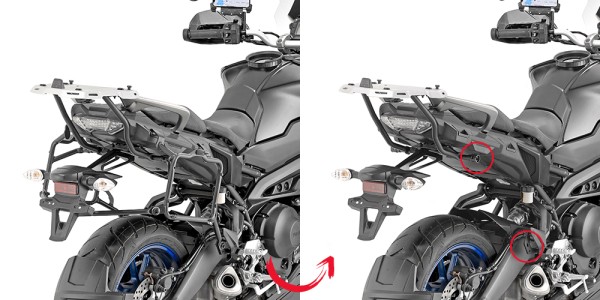 Portaequipajes lateral desmontable para Yamaha Tracer 900 / Tracer 900 GT (Bj. 18-19) Givi