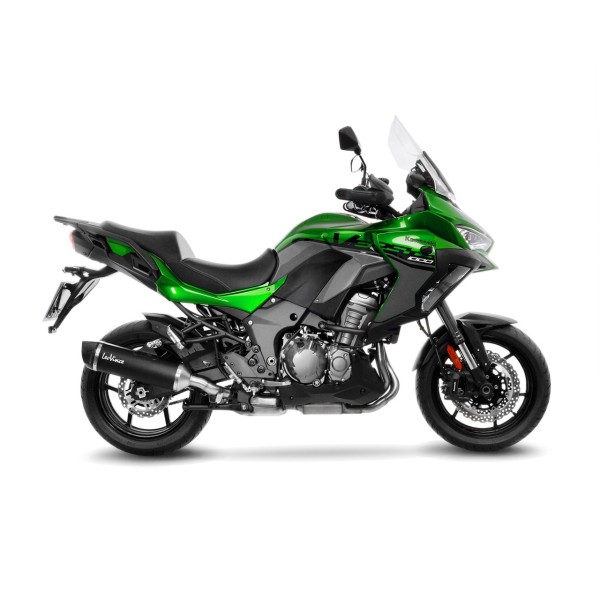 Sistema de escape LeoVince SBK Nero para Kawasaki Versys 1000 /S /SE, negro, slip on, certificado E