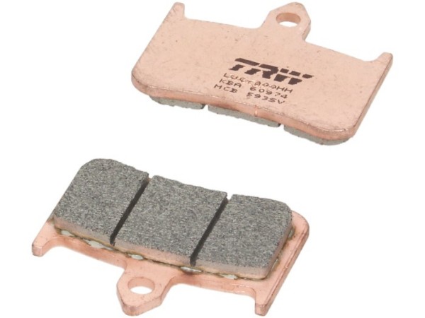 Juego de pastillas de freno delanteras TRW MCB593SV, metal sinterizado, homologadas ECE R90