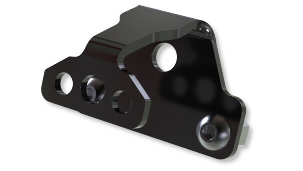 HIGHSIDER soporte luz matrícula pro negro S (1ud.)