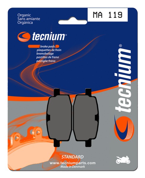 Pastillas de Freno Tecnium Street Orgánicas - MA119