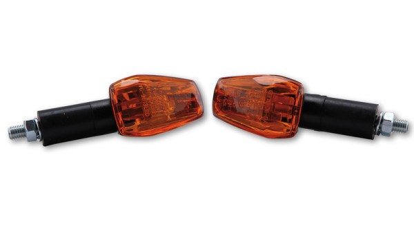 HIGHSIDER Smart IMOLA 1 Bombillas Mini Indicador Carcasa Negro / Lente Naranja (Pareja), Delanteras y Traseras