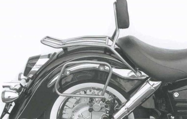 Portabolsas de cuero tubular cromado para Honda VT 1100 C3 Shadow (98-00) Hepco & Becker