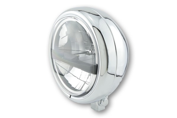 HIGHSIDER pro 5 3/4 pulgadas faro delantero Pecos Tipo 5 LED cromado homologado E (1ud.)