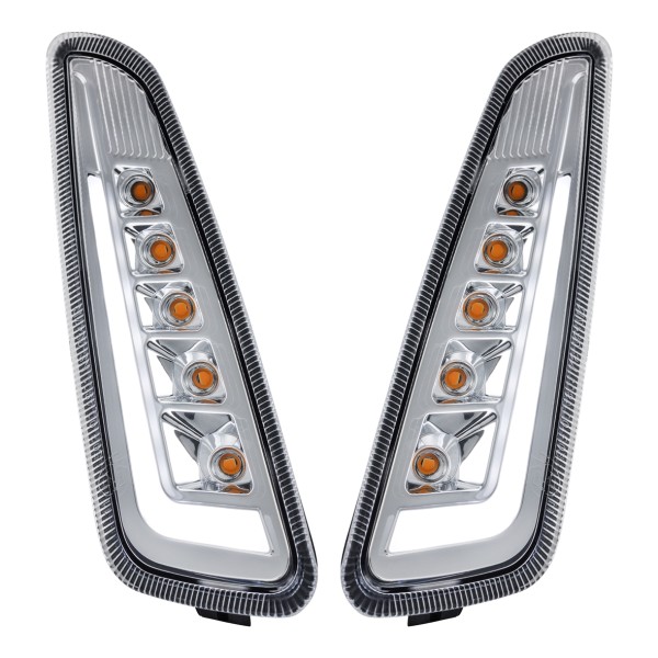 Kit de indicador delantero izquierdo / derecho LED claro para Vespa Primavera / Sprint 125-150cc SIP Style