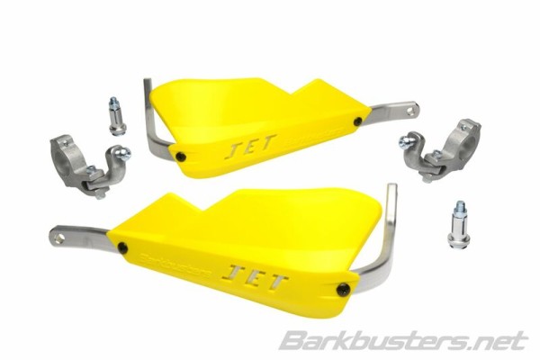 Juego de guardamanos Barkbusters Jet de dos puntos de fijación cónico amarillo