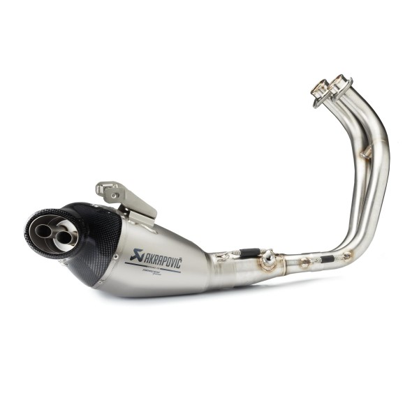 Sistema completo Yamaha Akrapovic original con silenciador de titanio para Tracer 700 y Tracer 700 GT