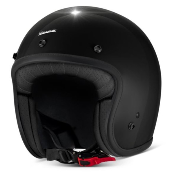 Casco jet Vespa Versilia negro - XS