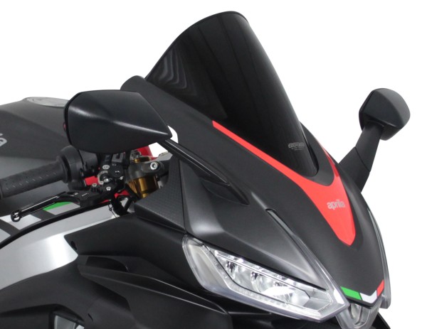 Parabrisas MRA Racing "R " negro para Aprilia RS 660 2021-