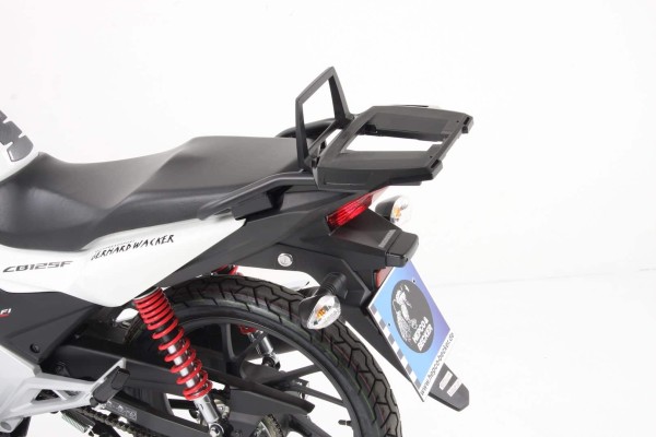 Portamaletas de aluminio negro para Honda CB 125 F (15-20) Hepco & Becker