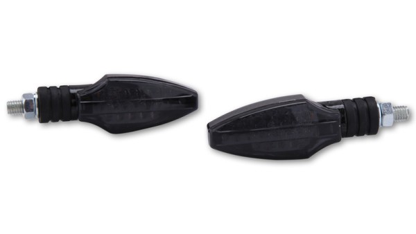 HIGHSIDER Smart Como Carcasa de los intermitentes LED carbono / lente gris humo (par), delantero y trasero