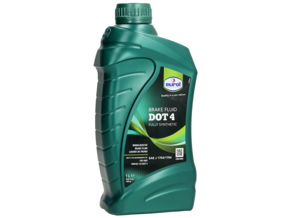 Líquido de frenos Eurol, DOT 4, 1 l, SAE J1703 / ISO 4925