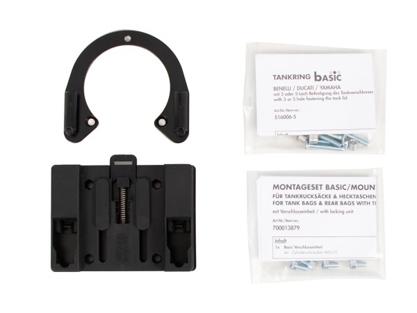 Anillo básico del depósito incl. unidad de cierre de la bolsa del depósito para Ducati Monster M 750 (95-99) Hepco & Becker