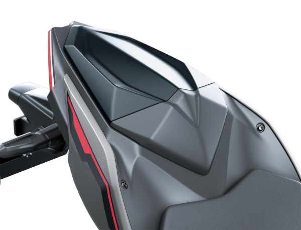 Funda asiento pasajero Gris Carbono Metalizado (51A) para Kawasaki Ninja 500 SE / Z 500 Original