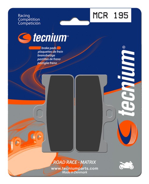 Tecnium Racing pastillas de freno de carbono de metal sinterizado - MCR195