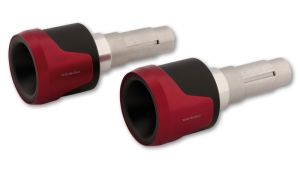 Contrapesos de manillar HIGHSIDER pro Akron-XL rojo (par)