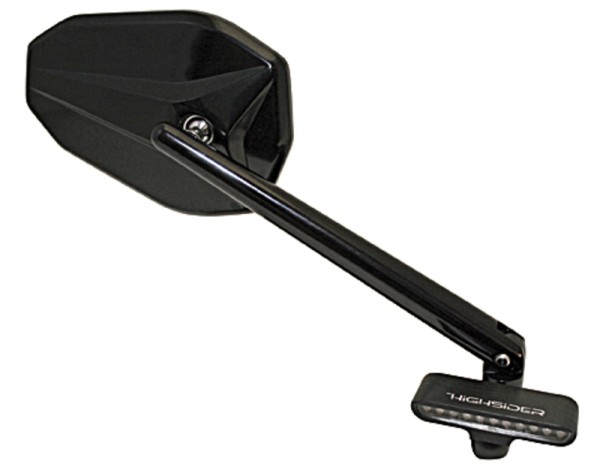 HIGHSIDER Pro Stripe Indicador LED carcasa negro / lente transparente (par), frontal